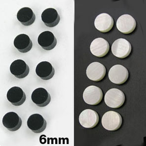 FB11 6mm Acrylic Plastic Dot Neck Inlays