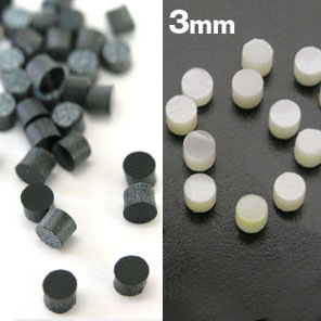 FB12 3mm Acrylic Plastic Dot Neck Inlays