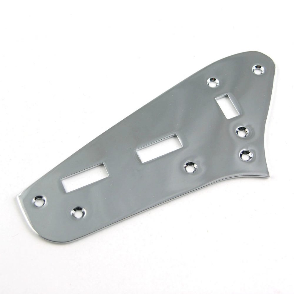 M27 Chrome Upper Switch And Roller Control Plate for Jag Style Guitars