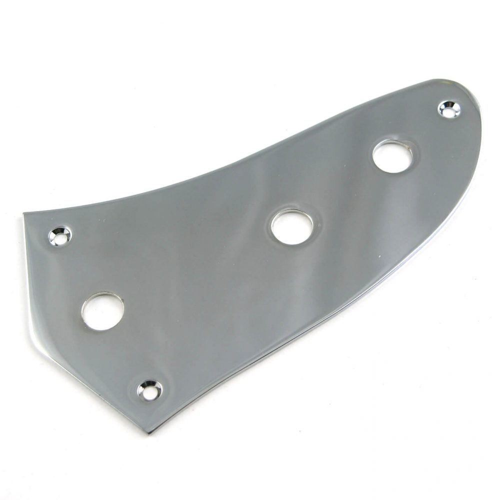 M28 Chrome Control And Input Plate for Jag Style Guitars