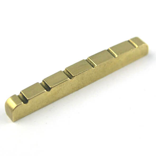N25 Six String Brass Slotted Guitar Nut