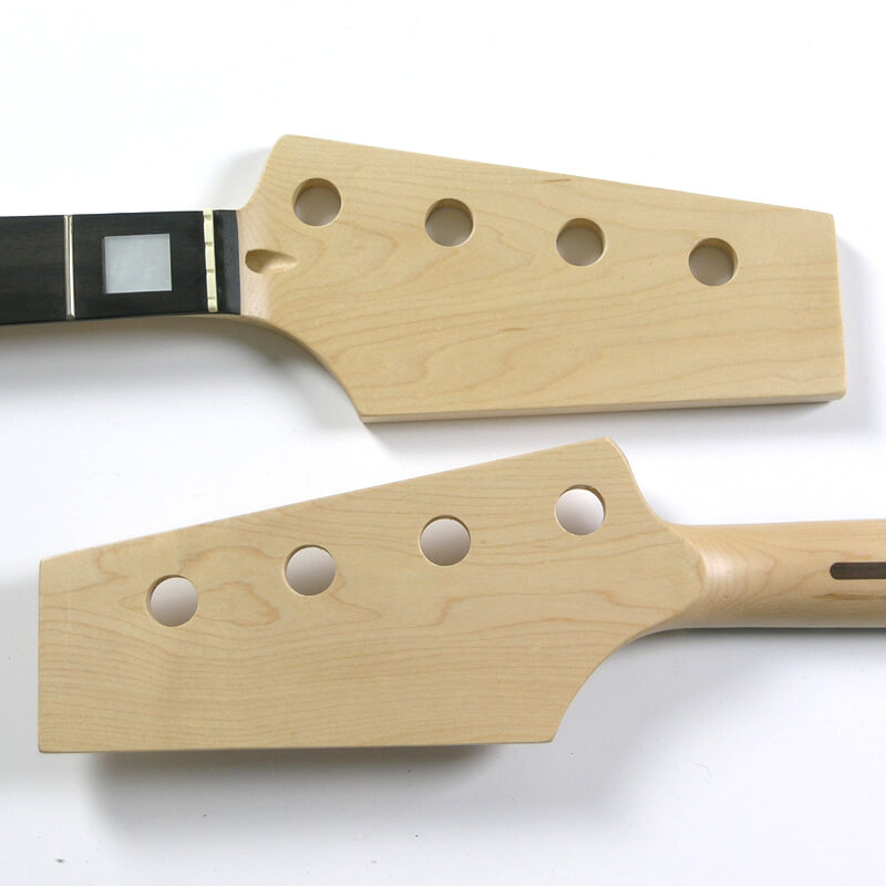 NK25 Half Paddle Maple/Rose 20 Fret Block Inlay 4 string Bass Guitar Neck