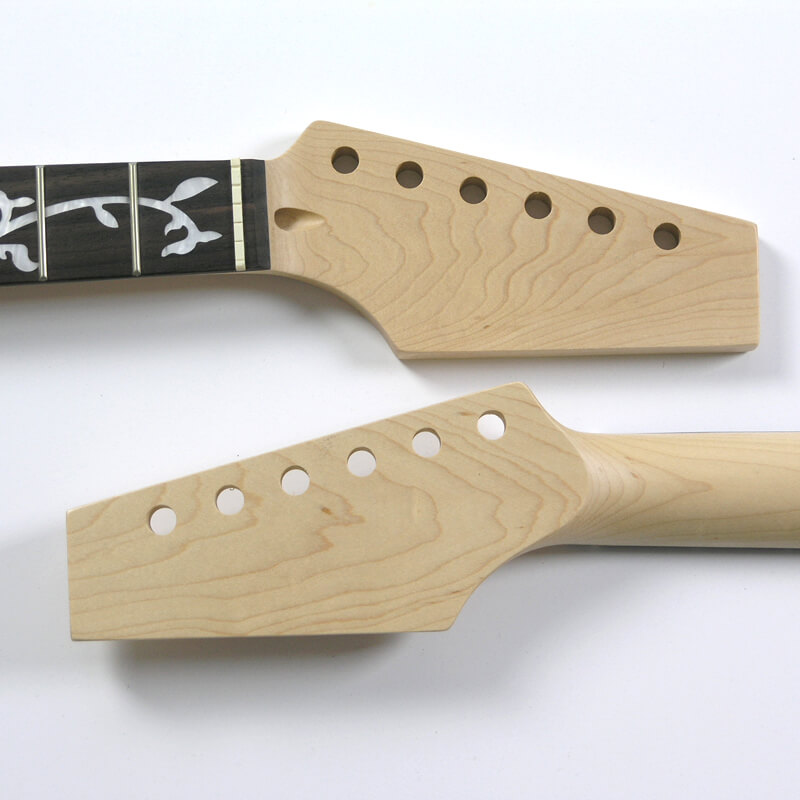 NK6 Half Paddle Maple/Rosewood 22 Fret Vine Inlay Guitar Neck